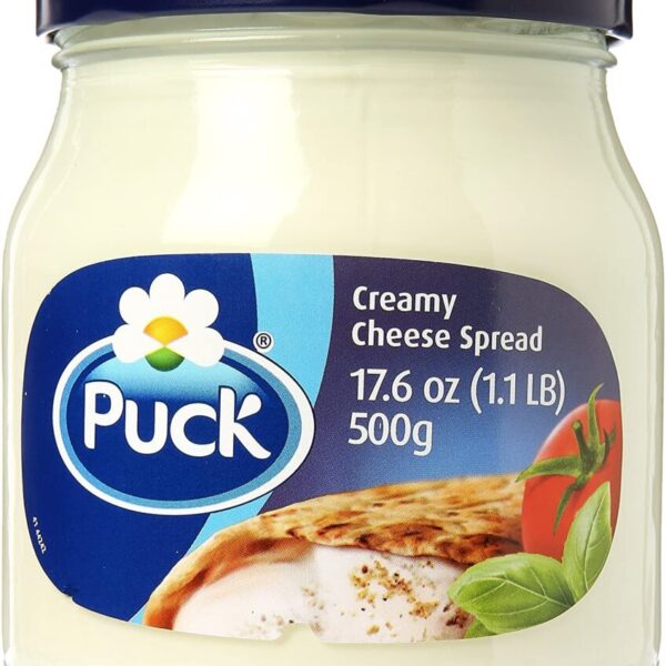 PUCK CREAM CHEESE SPREAD 500 GM GLASS JAR 